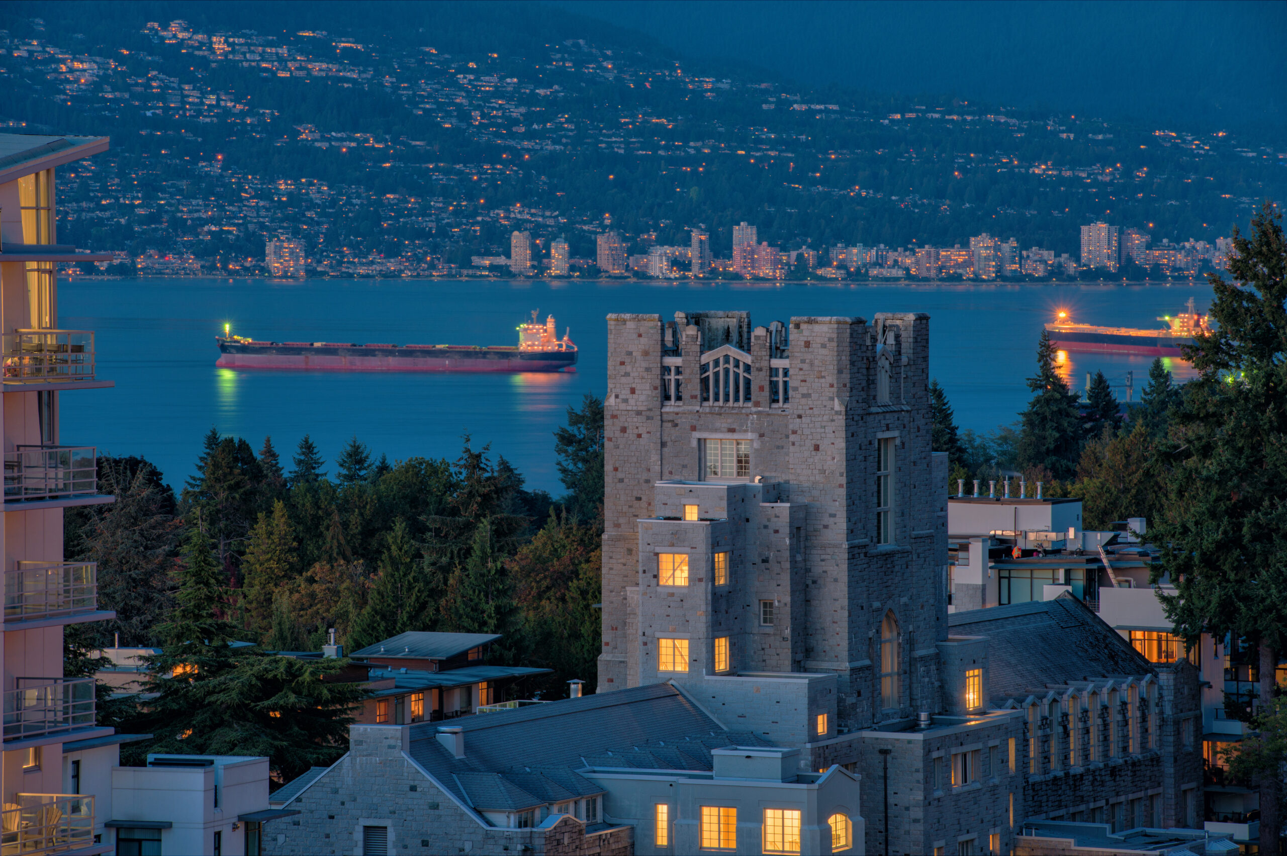 View of the bay from UBC campus